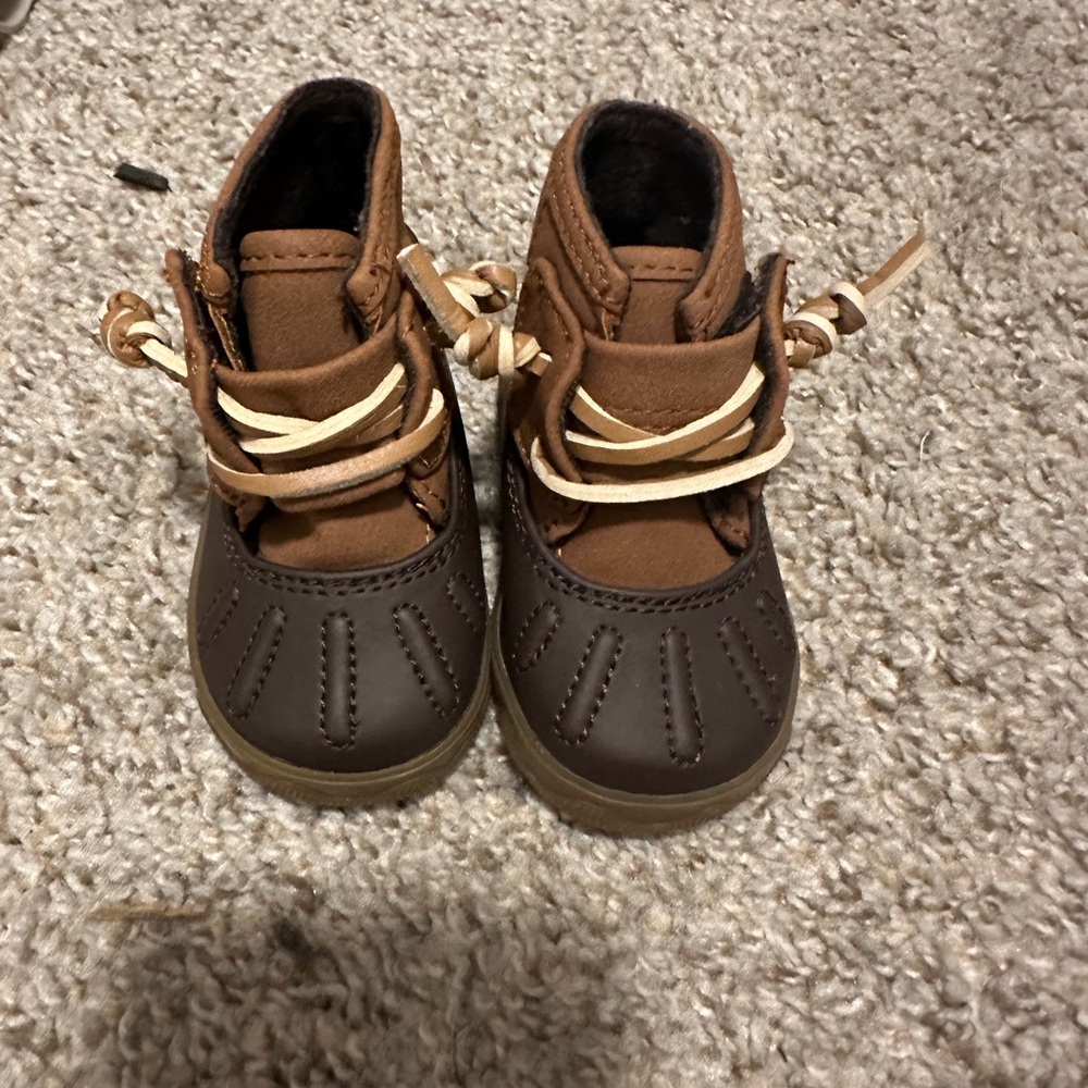 Brown Sperry Boot Kids